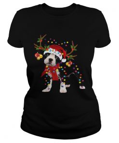 Boston Terrier Gorgeous Reindeer Christmas  Classic Ladies