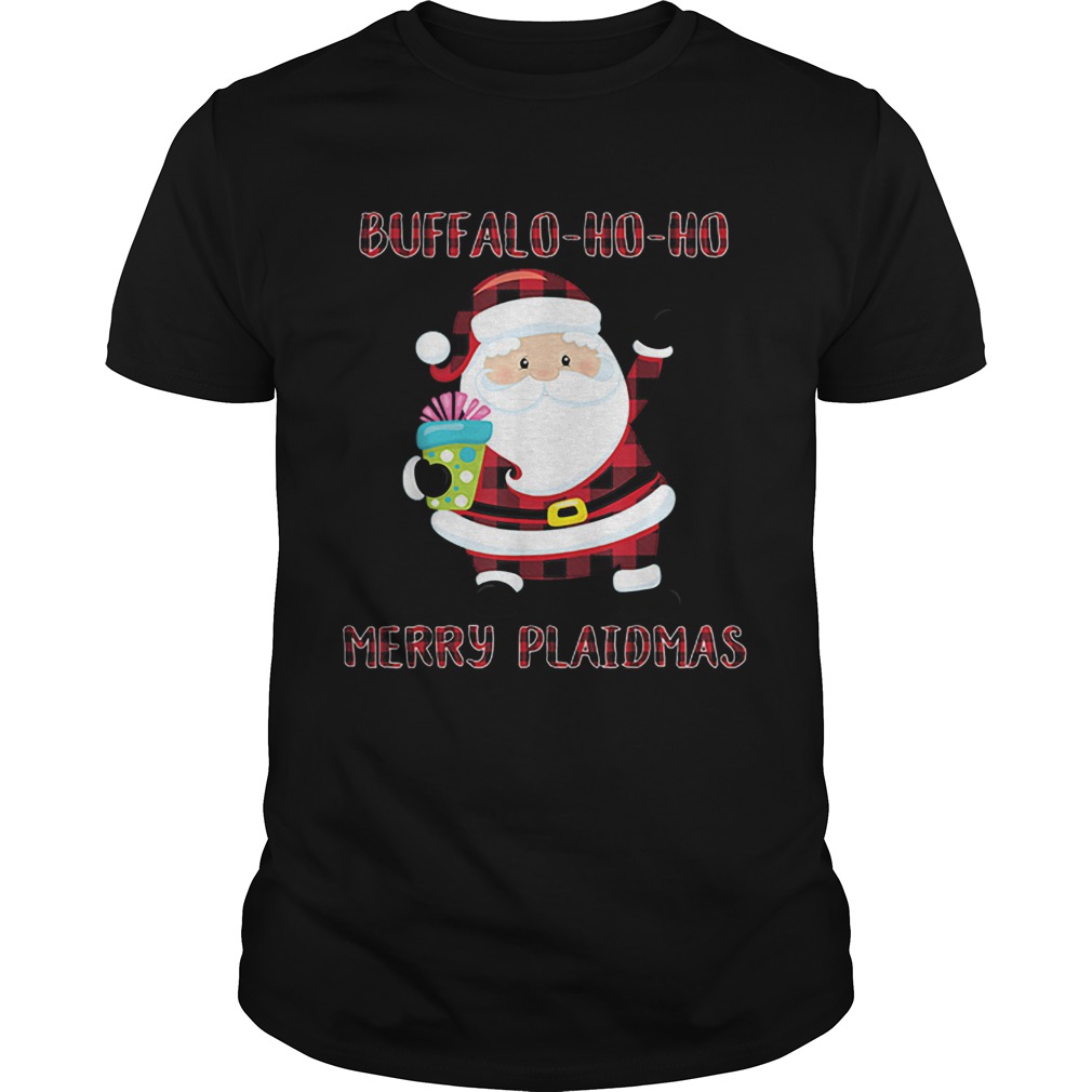 Buffalo Plaid Christmas Santa Claus Ho Ho Ho Meme shirt