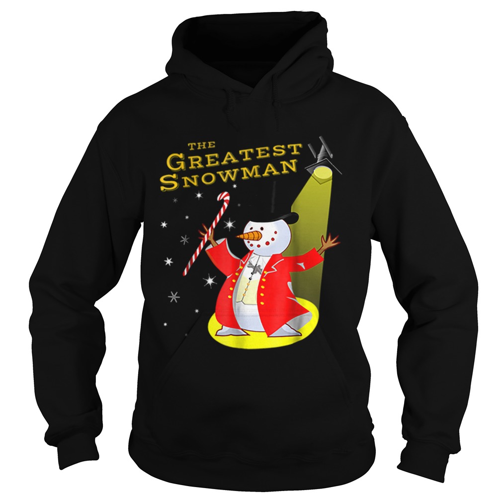 Candy Cane Greatest Snowman Funny Christmas Hoodie