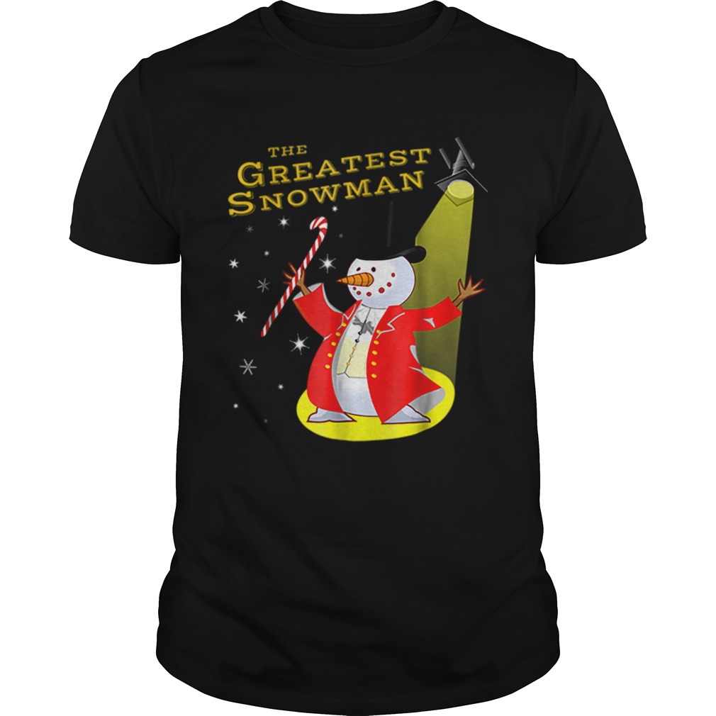 Candy Cane Greatest Snowman Funny Christmas shirt