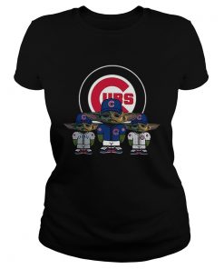 Chicago Cubs Baby Yoda  Classic Ladies