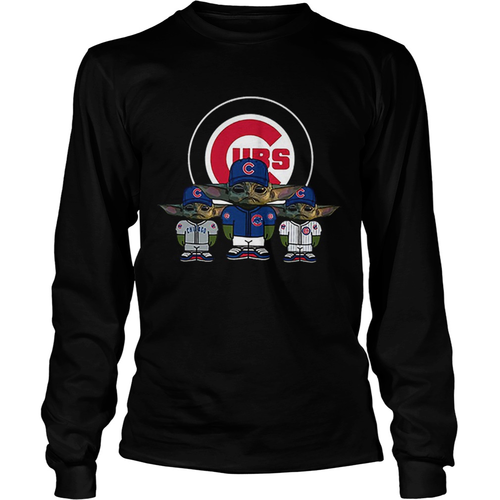 Chicago Cubs Baby Yoda LongSleeve