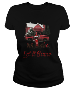 Chocolate Labrador Let It Snow Christmas  Classic Ladies