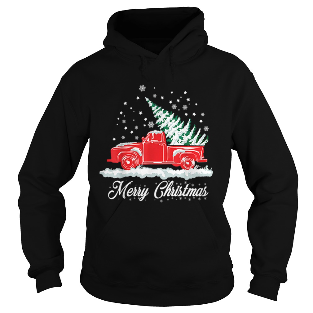 Christmas Classic Old Red Truck Classic XMAS Tree Hoodie