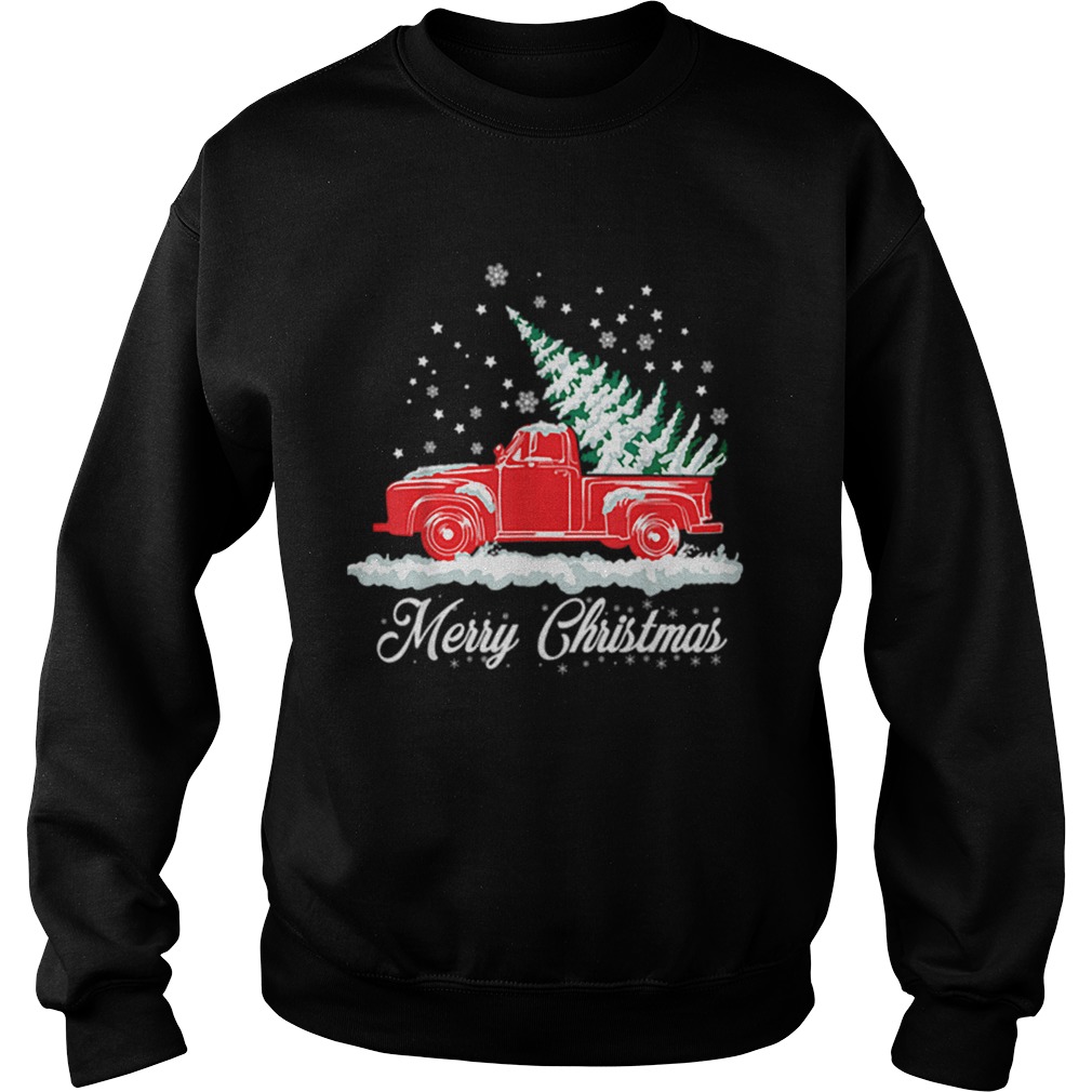 Christmas Classic Old Red Truck Classic XMAS Tree Sweatshirt