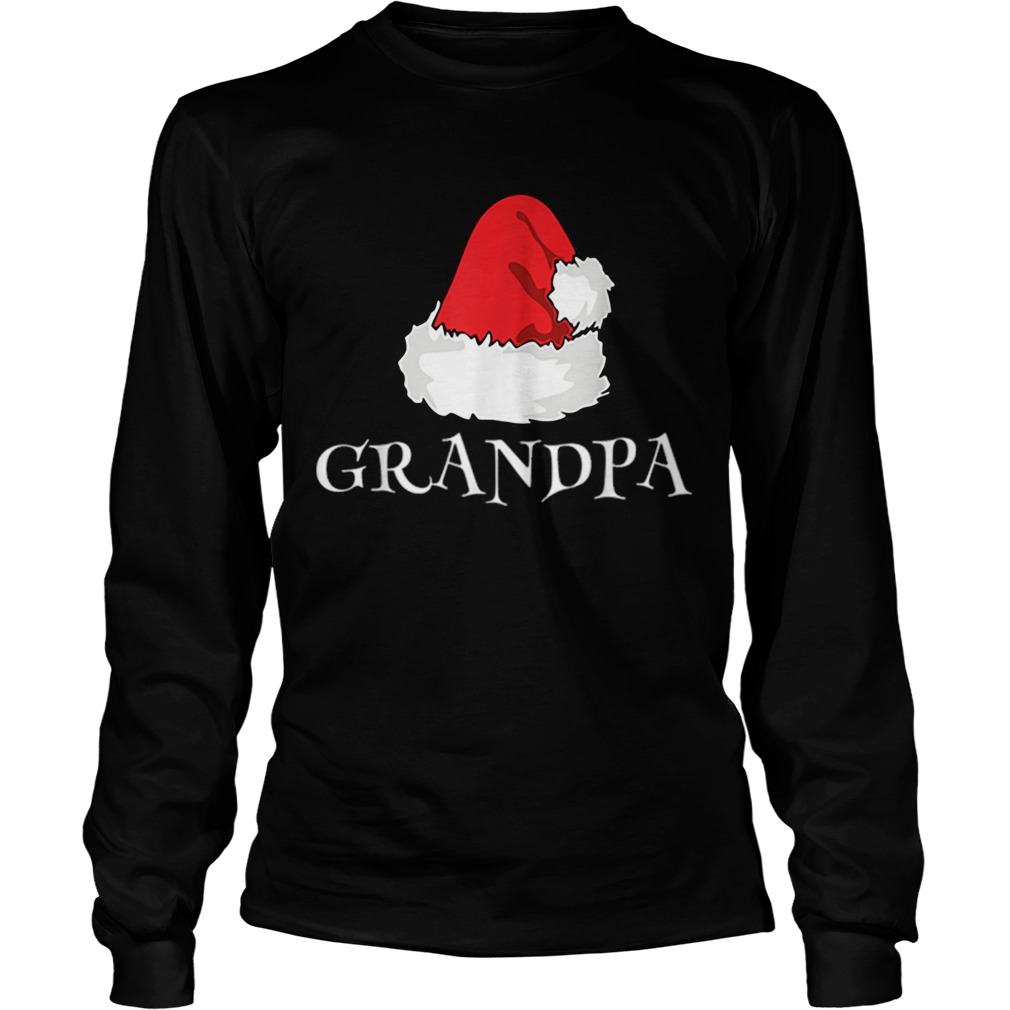 Christmas Grandpa Family Matching Pajama Santa Hat LongSleeve