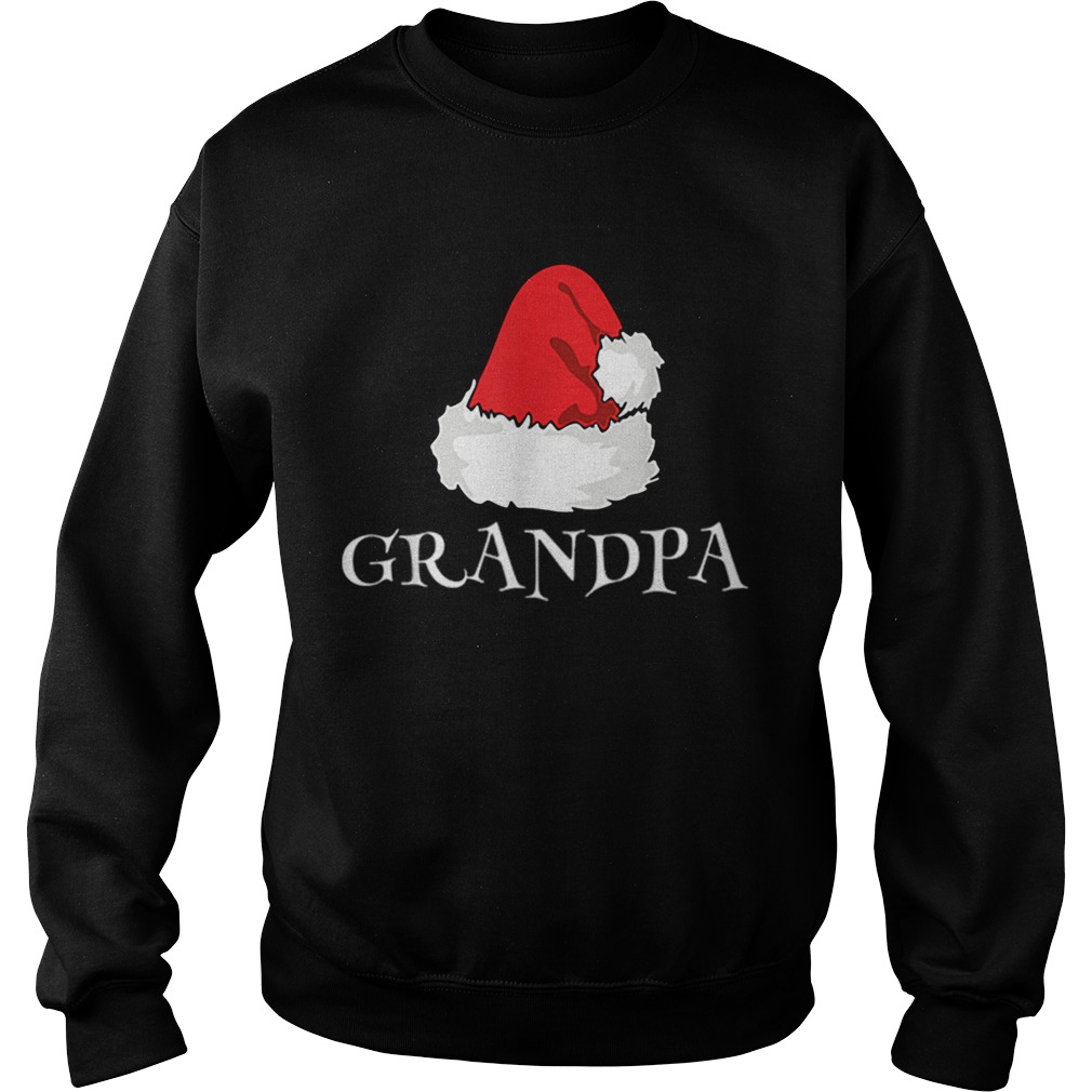 Christmas Grandpa Family Matching Pajama Santa Hat Sweatshirt