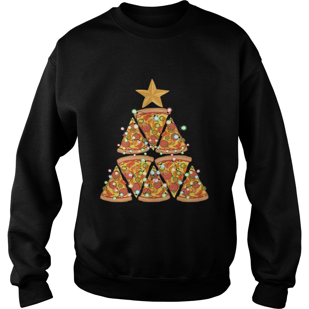 Christmas Tree Pizza Sweatshirt