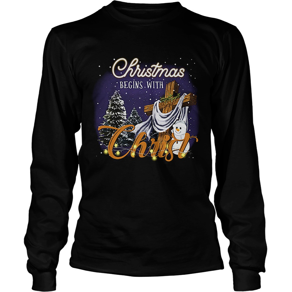 Christmas begins with Christ LongSleeve