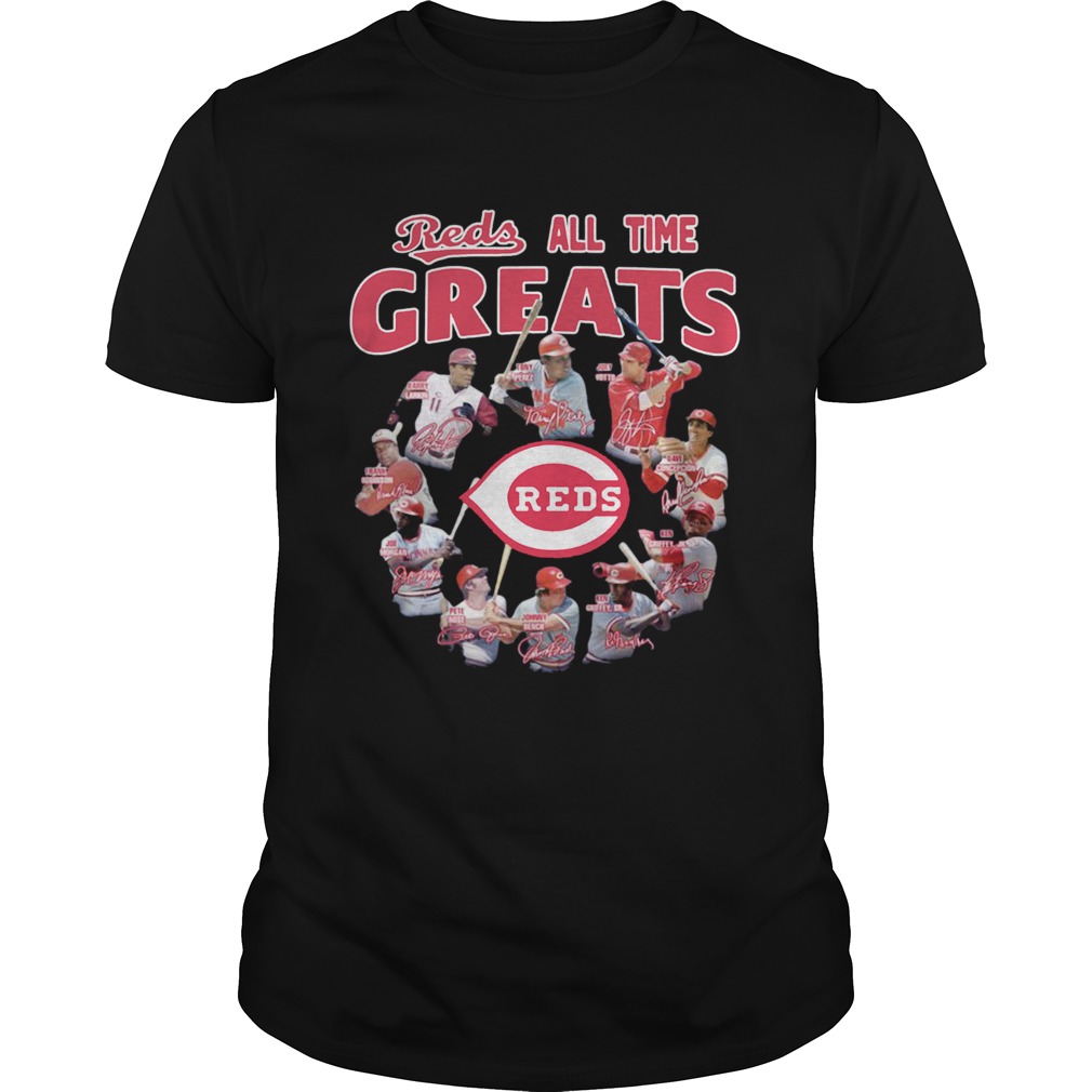 Cincinnati Reds Alltime Greats Players Signatures shirt