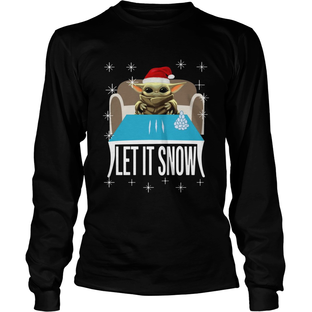 Cocaine Yoda Santa Let It Snow LongSleeve