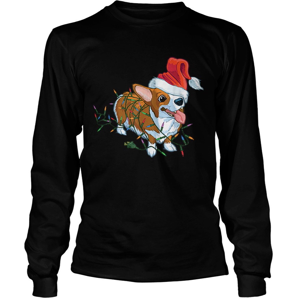 Corgi Dogs Tree Christmas LongSleeve