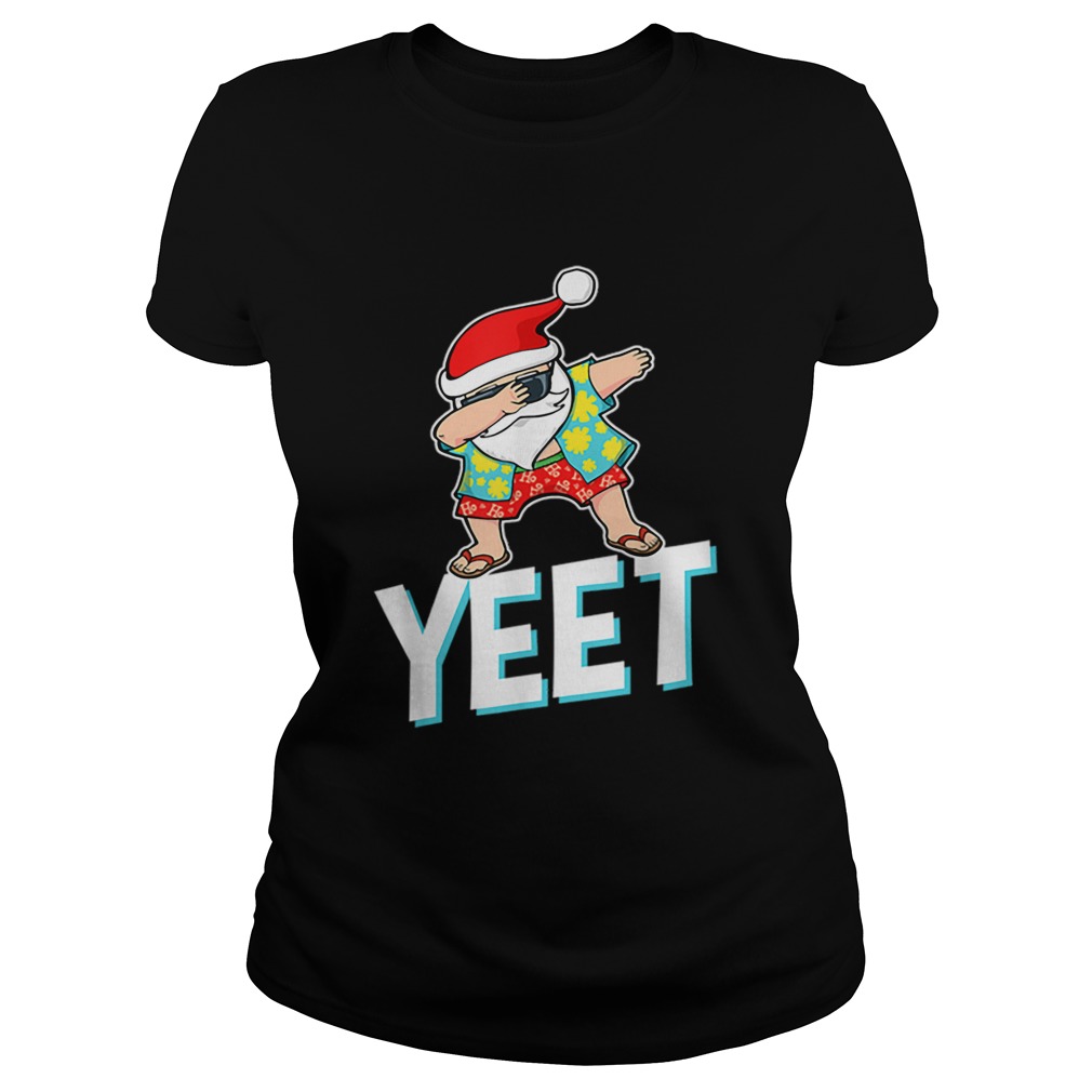 Dab Santa Hawaiian Christmas Yeet Classic Ladies