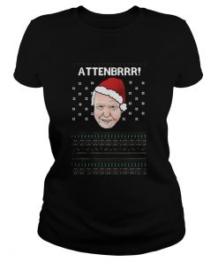 David Attenborough Attenbrrr ugly christmas  Classic Ladies