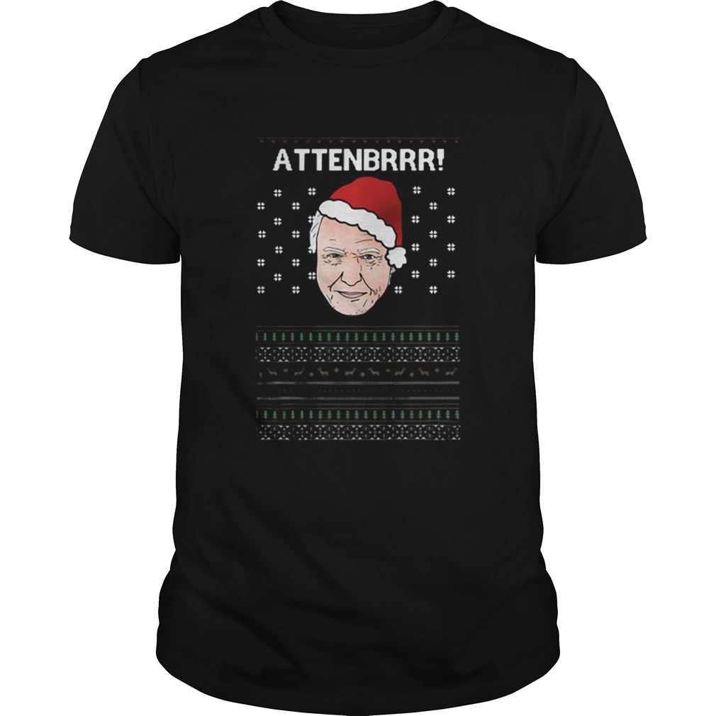 David Attenborough Attenbrrr ugly christmas shirt