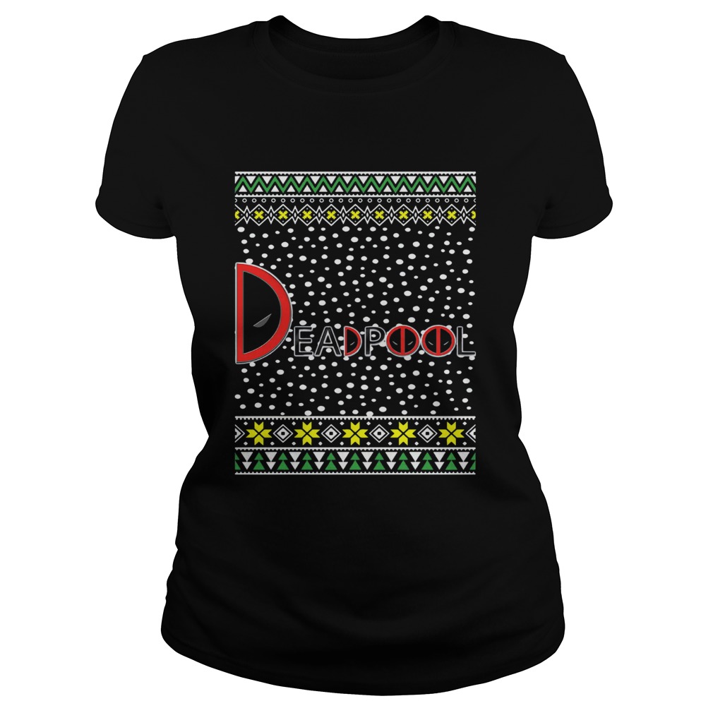 Deadpool Logo Ugly Christmas Classic Ladies