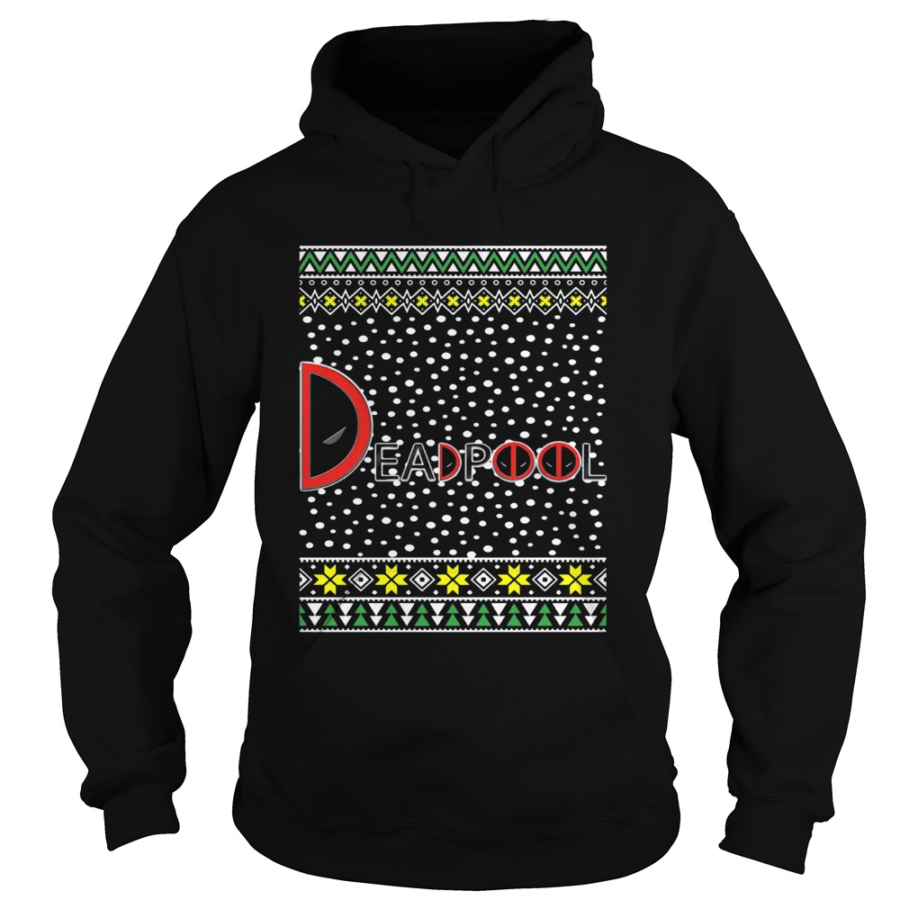 Deadpool Logo Ugly Christmas Hoodie