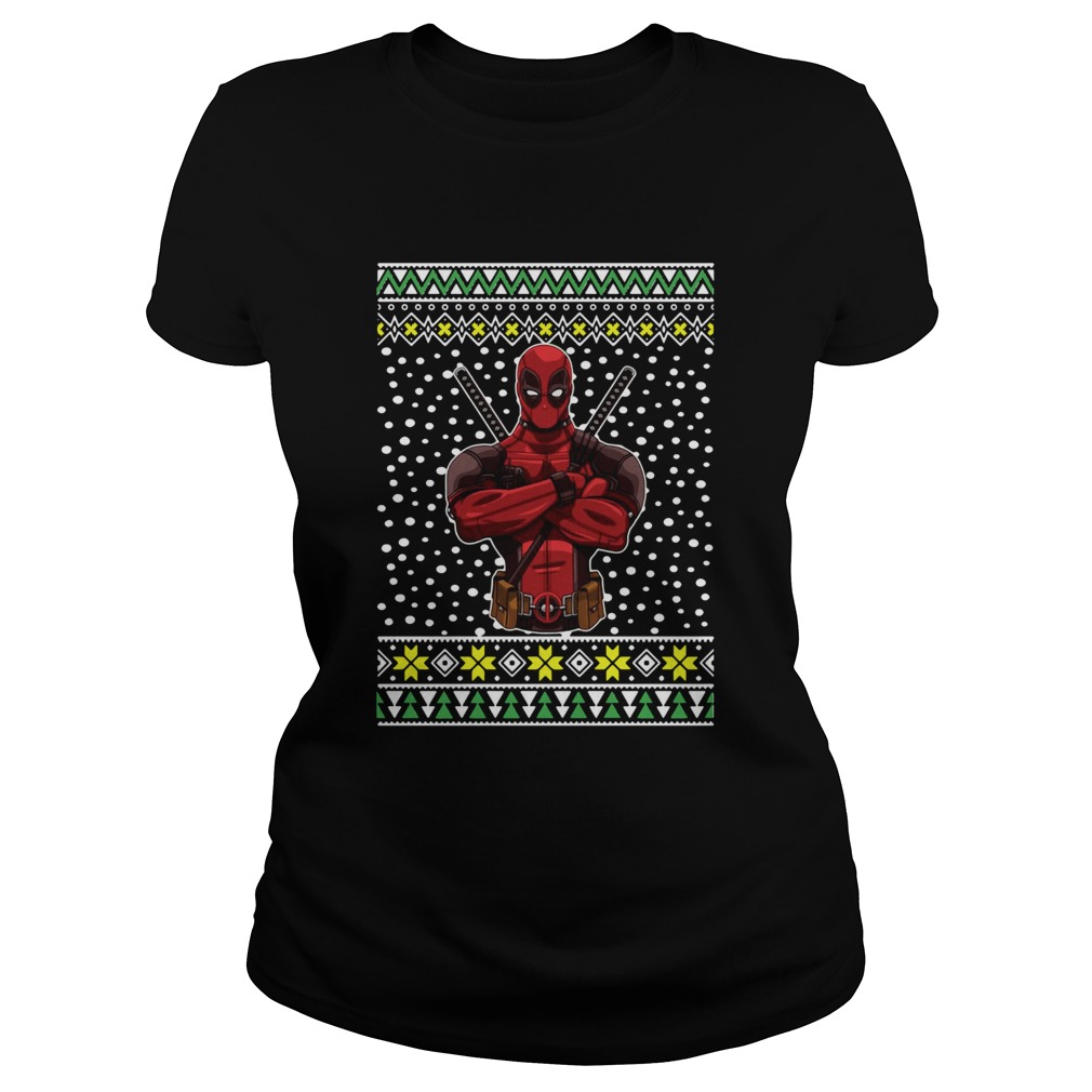 Deadpool Ugly Christmas Classic Ladies