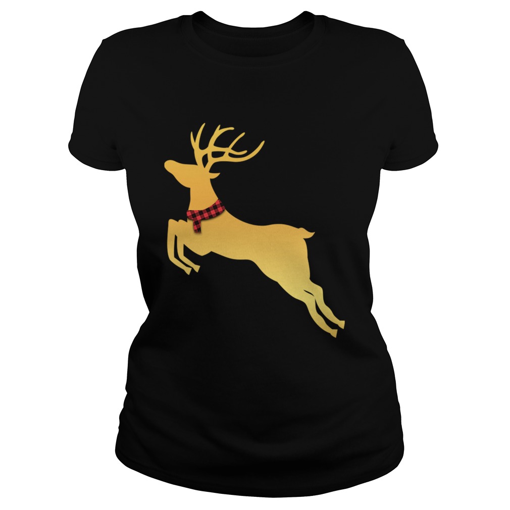 Deer Chrismas Gold Classic Ladies