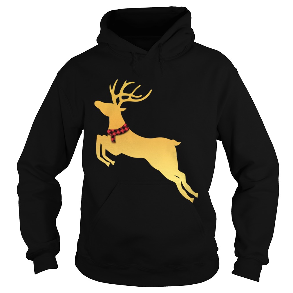 Deer Chrismas Gold Hoodie