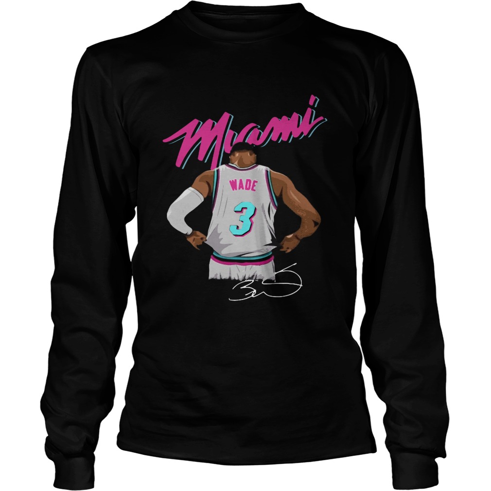 Dwyane Wade Miami Heat Basketball signature LongSleeve