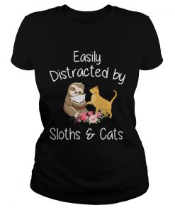 Easily Distracted By Sloths And Cats  Classic Ladies