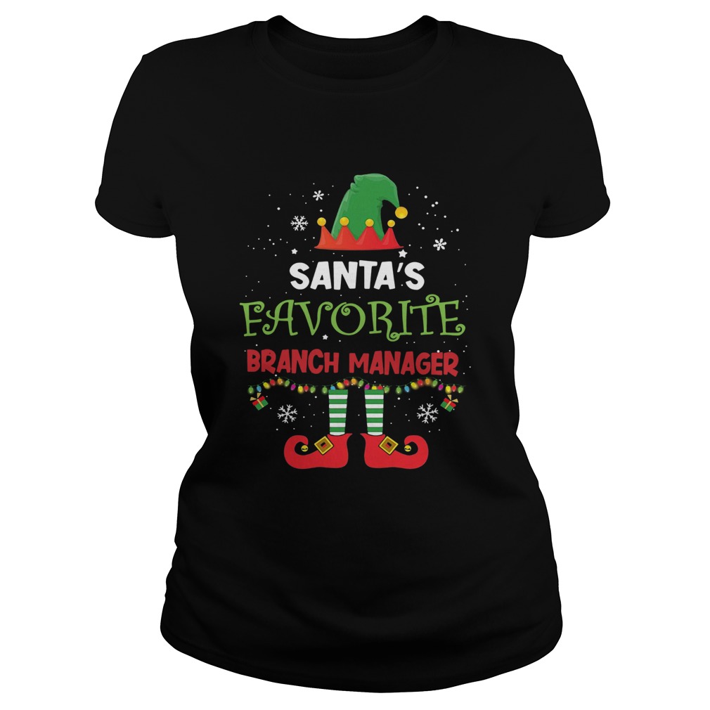 Elf Santas Favorite Branch Manager Girl Classic Ladies