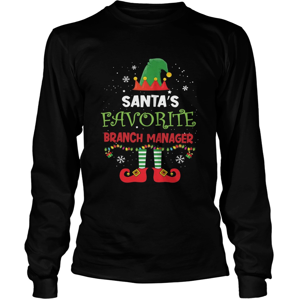 Elf Santas Favorite Branch Manager Girl LongSleeve