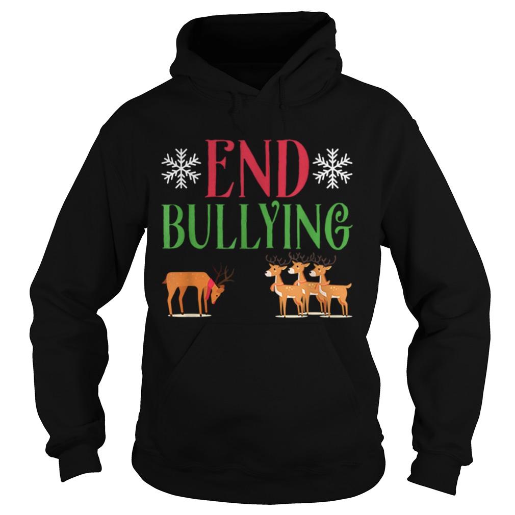 End Bullying Rudolph Red Nose Reindeer Christmas Hoodie