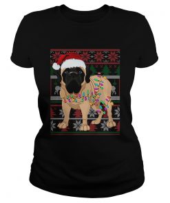 English Mastiff Ugly Christmas  Classic Ladies