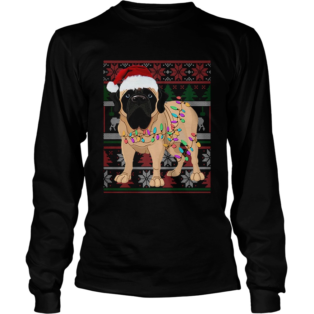 English Mastiff Ugly Christmas LongSleeve