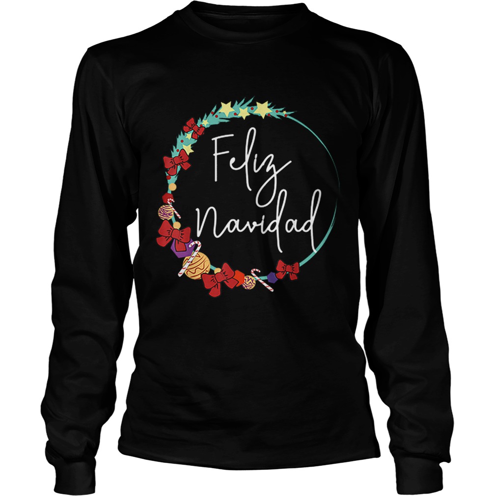 Feliz Navidad BowsCandy Cane Christmas Reef LongSleeve