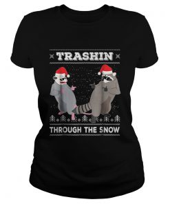 Garbage Gang Opossum Raccoon Ugly Christmas  Classic Ladies