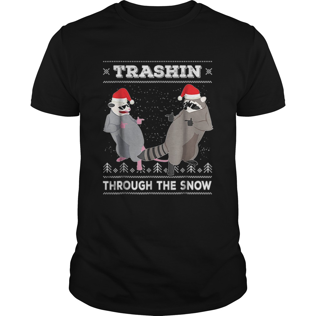 Garbage Gang Opossum Raccoon Ugly Christmas shirt