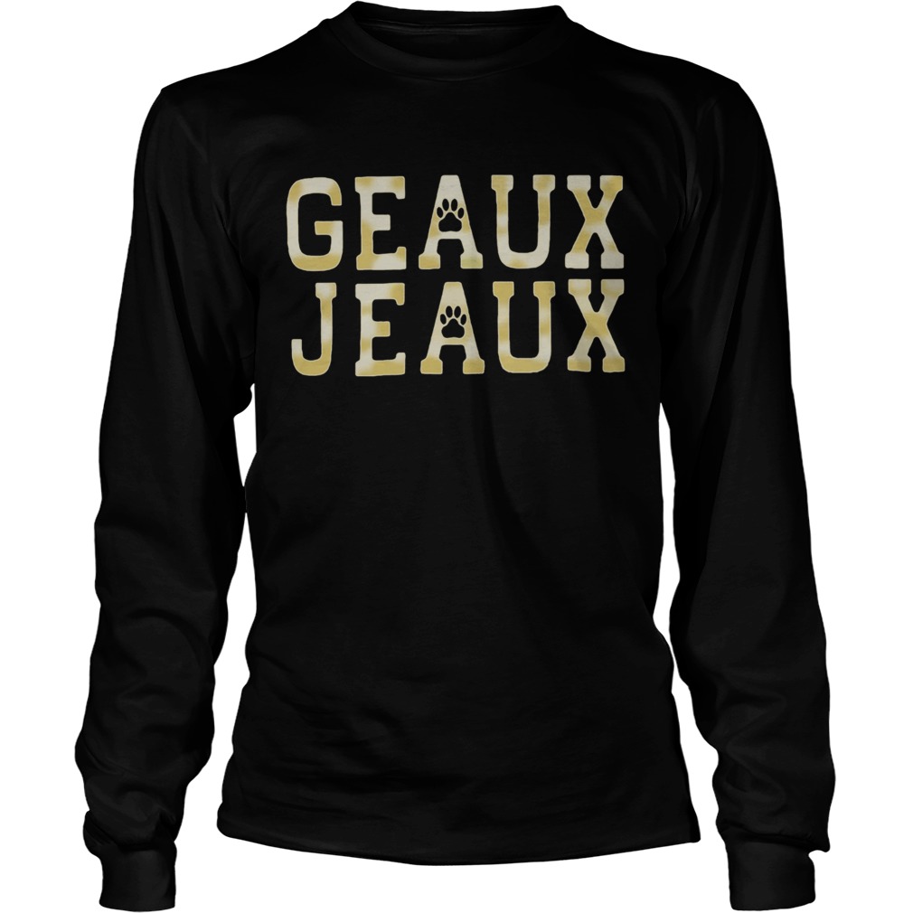 Geaux Jeaux Joe Burrow LSU Football LongSleeve