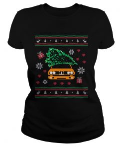 General Lee Car Christmas Tree Ugly Christmas  Classic Ladies