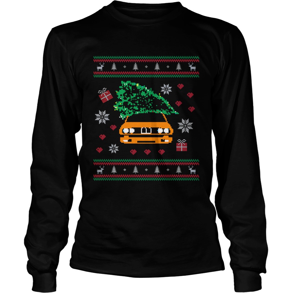 General Lee Car Christmas Tree Ugly Christmas LongSleeve