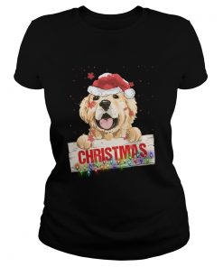 Golden Dog Christmas  Classic Ladies