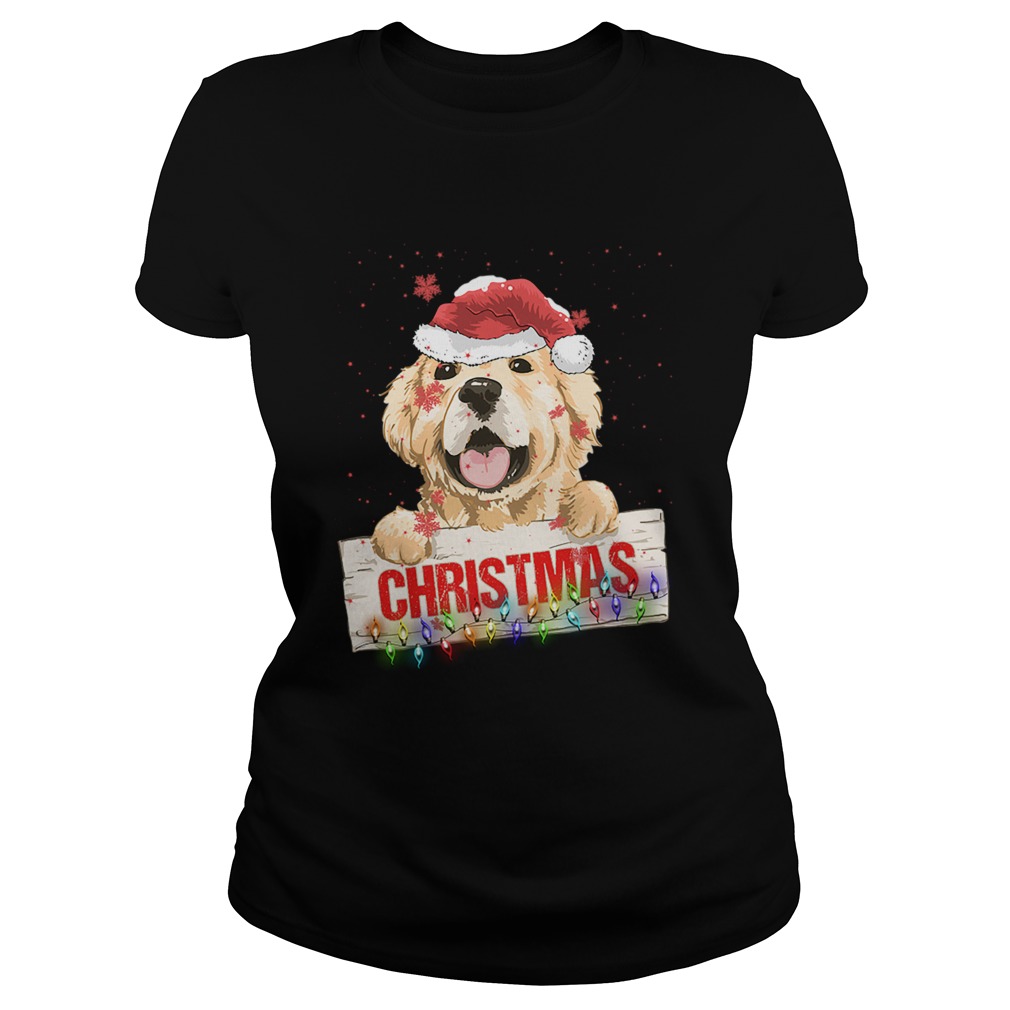 Golden Dog Christmas Classic Ladies