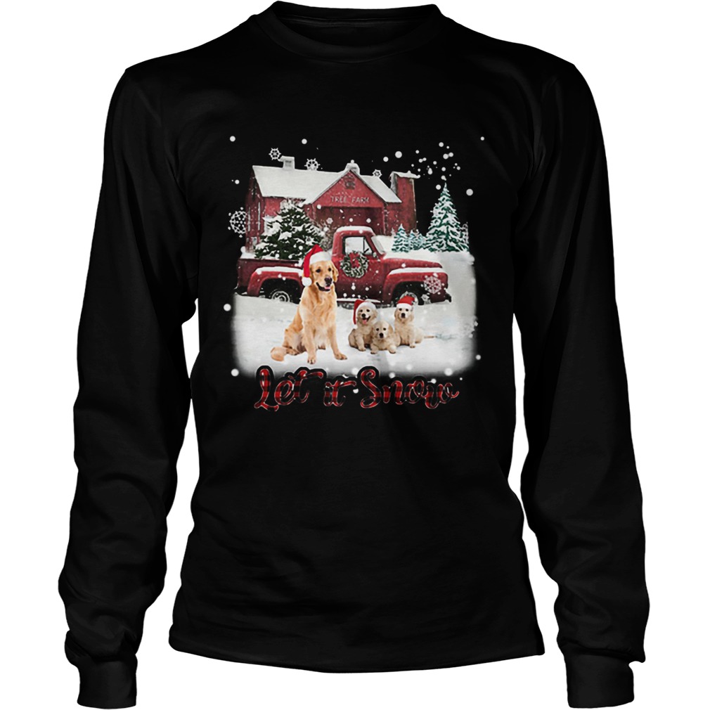 Golden Retriever let it snow Christmas LongSleeve