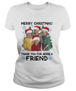 Golden girl merry Christmas thank you for being a friend Christmas  Classic Ladies