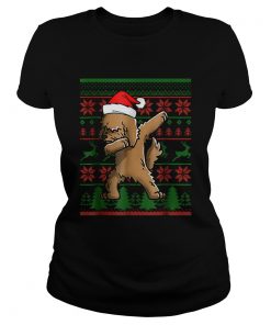 Goldendoodle Dabbing Xmas Santa Christmas  Classic Ladies