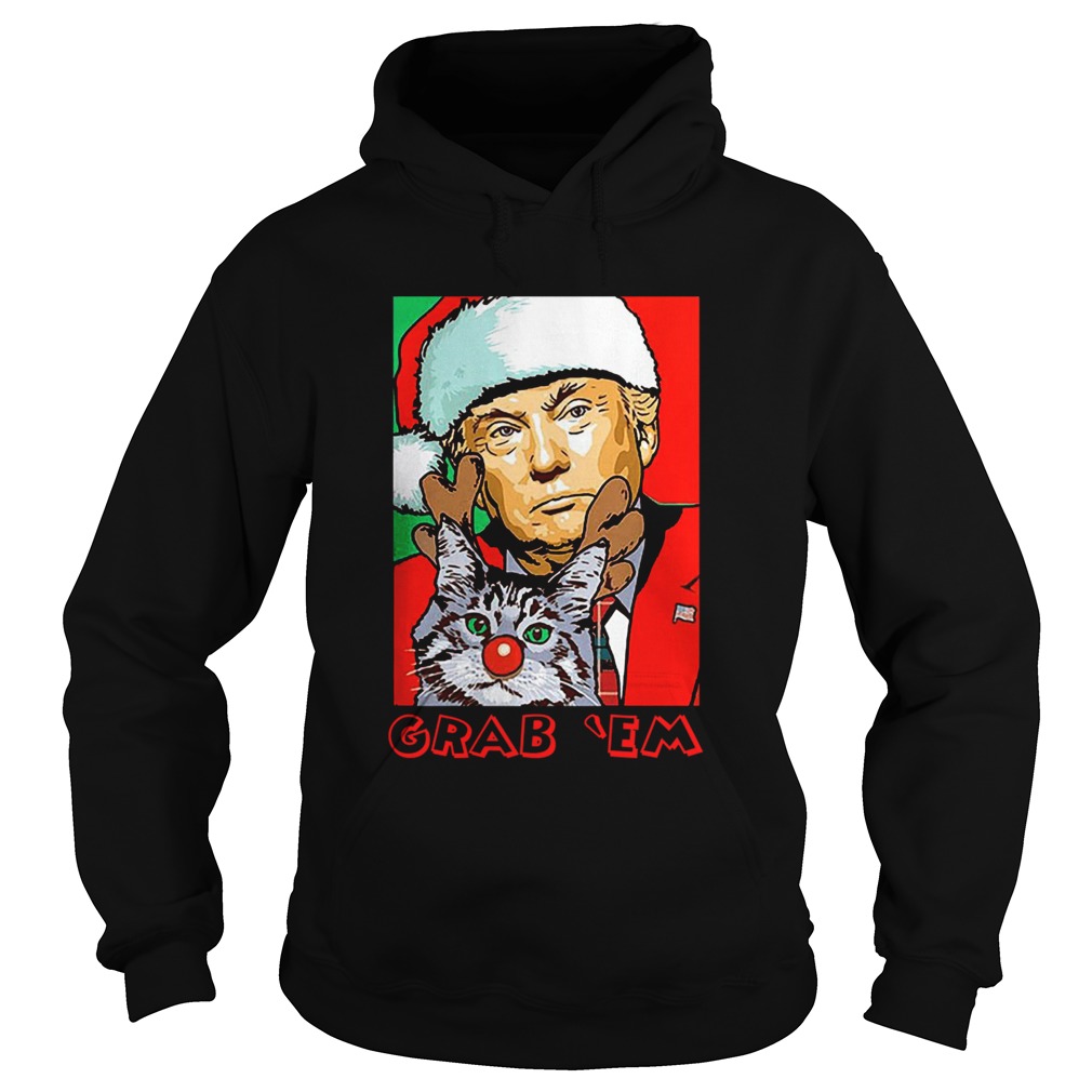 Grab Em Trump Catmas Hoodie