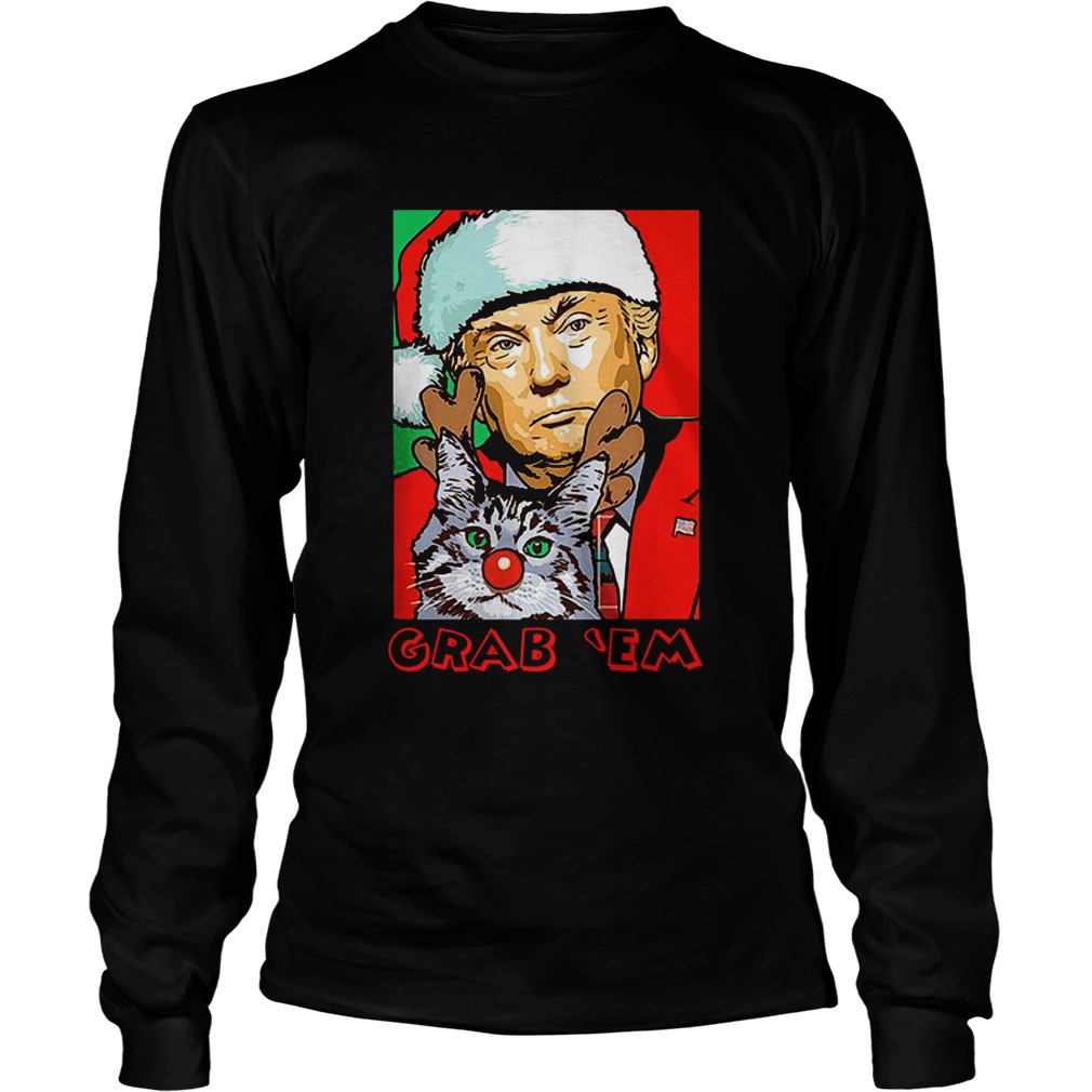 Grab Em Trump Catmas LongSleeve