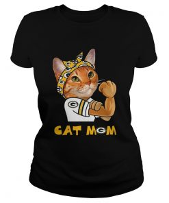 Green Bay Packers Cat Mom  Classic Ladies