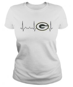 Green Bay Packers heartbeat  Classic Ladies