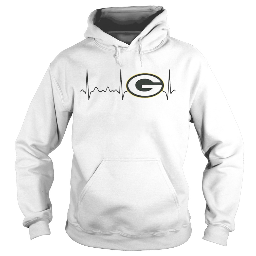 Green Bay Packers heartbeat Hoodie