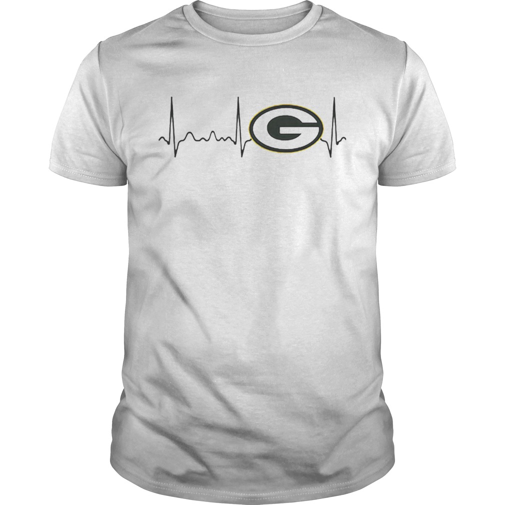 Green Bay Packers heartbeat shirt