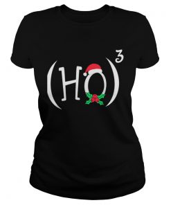 HO3 or HO Cube Funny Christmas Math Teachers Themed  Classic Ladies