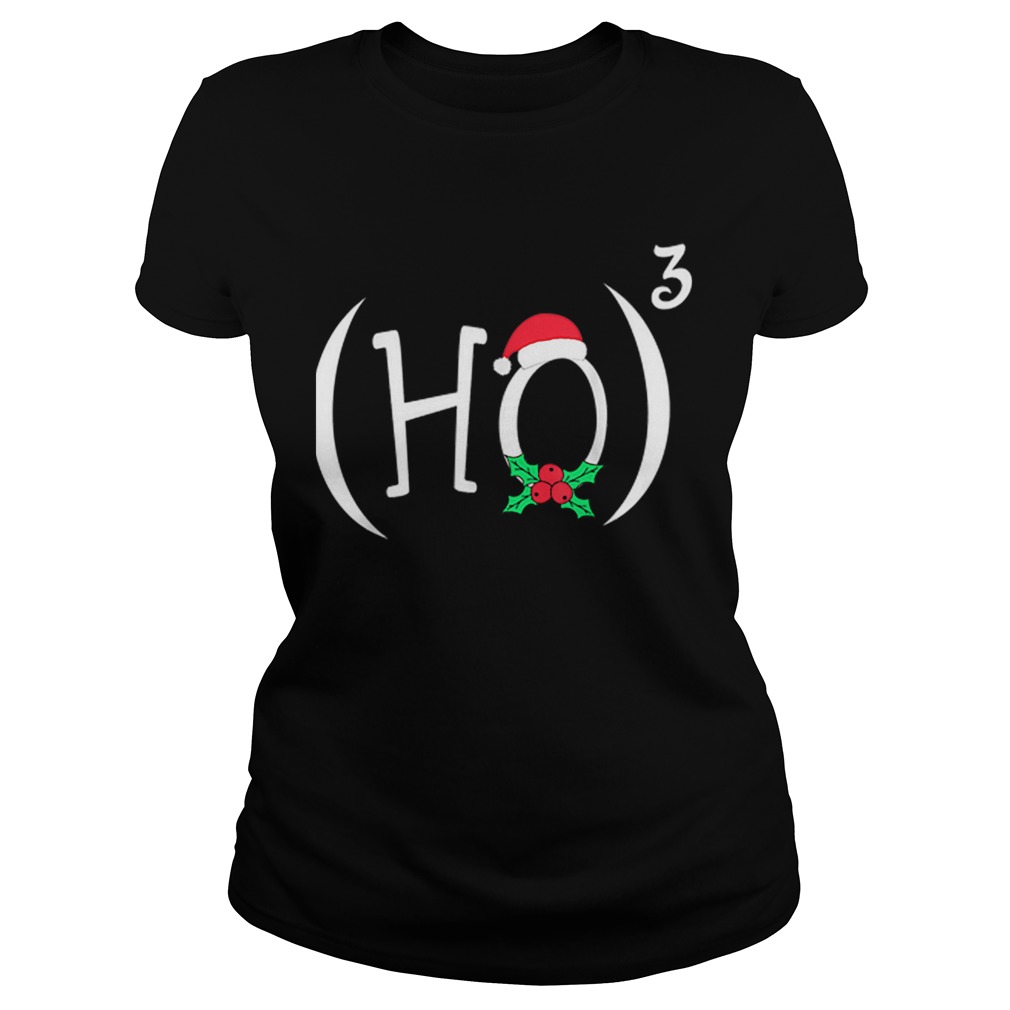 HO3 or HO Cube Funny Christmas Math Teachers Themed Classic Ladies